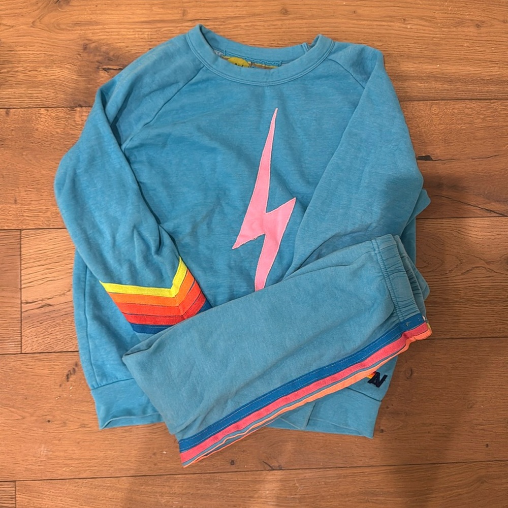 Aviator nation sweat set (sweatshirt size medium) (sweatpants size XS)
